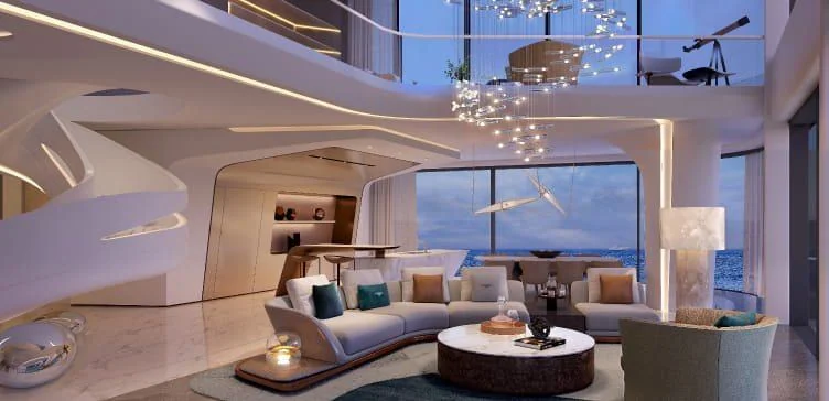 Oceano by Luxe — duplex living room